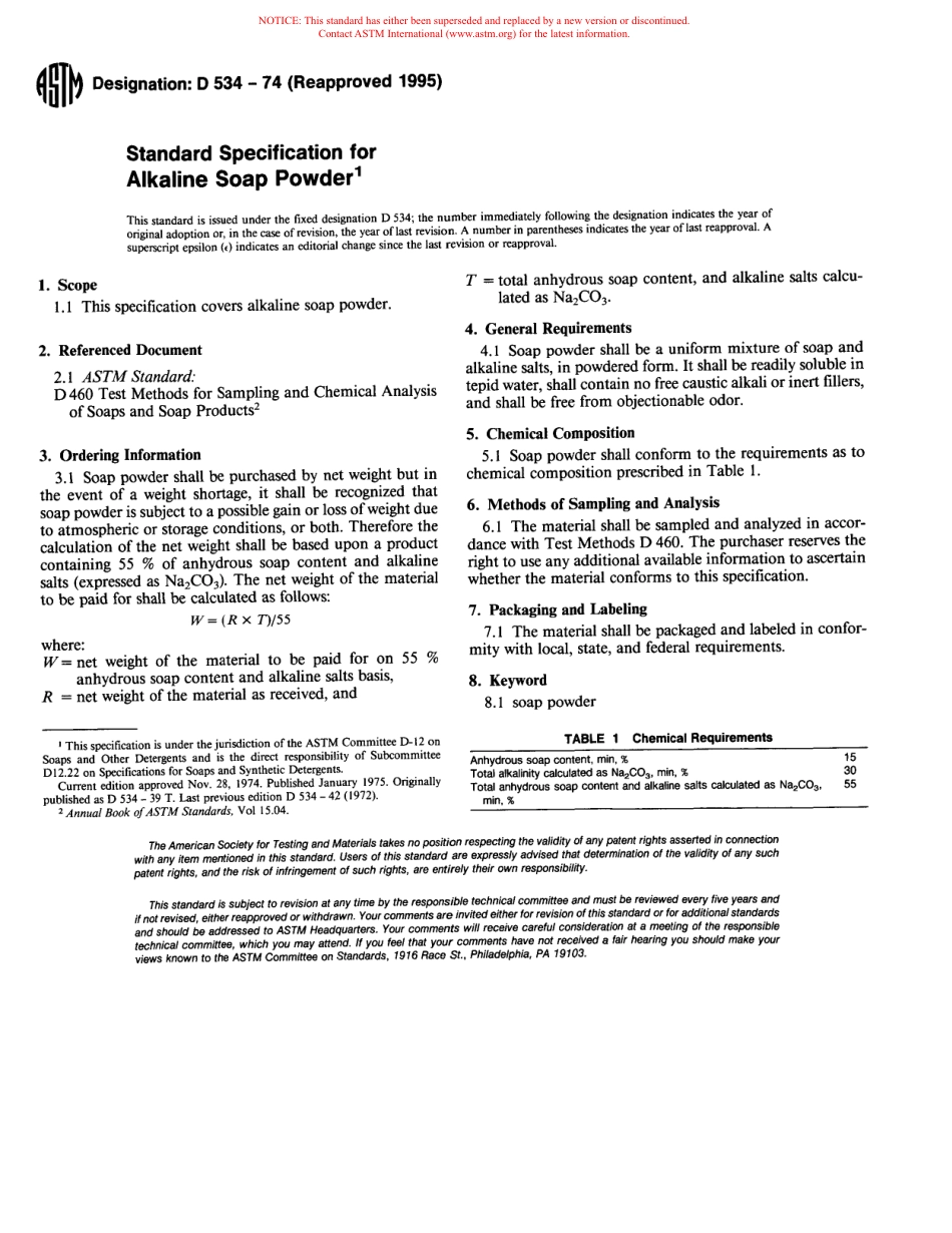 ASTM D534 - 74 (1995) scan.pdf_第1页
