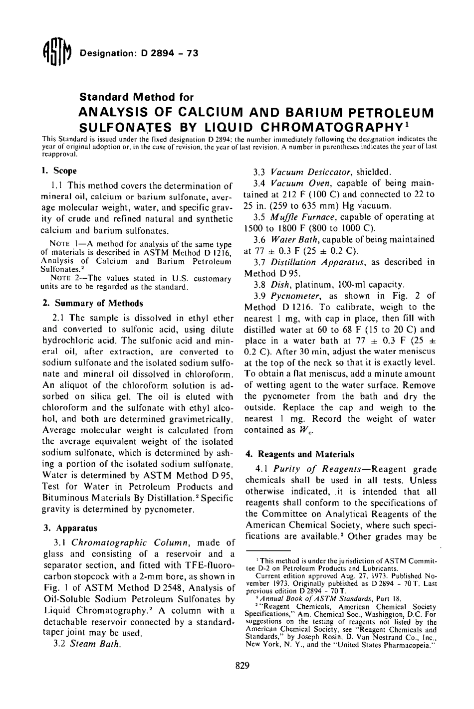 ASTM D2894 - 73 scan.pdf_第1页