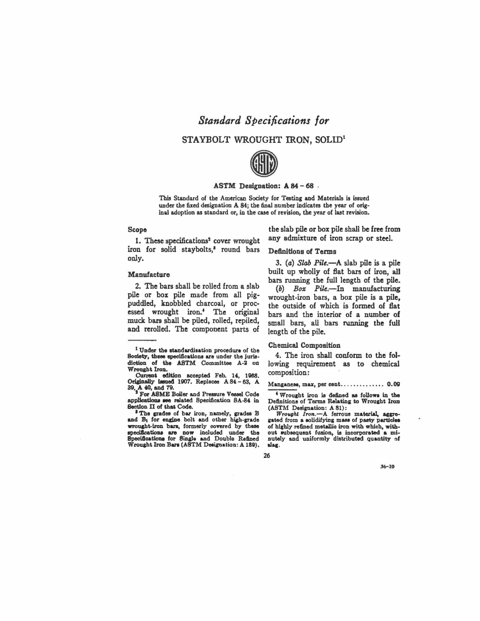 ASTM A84 - 68 scan.pdf_第1页