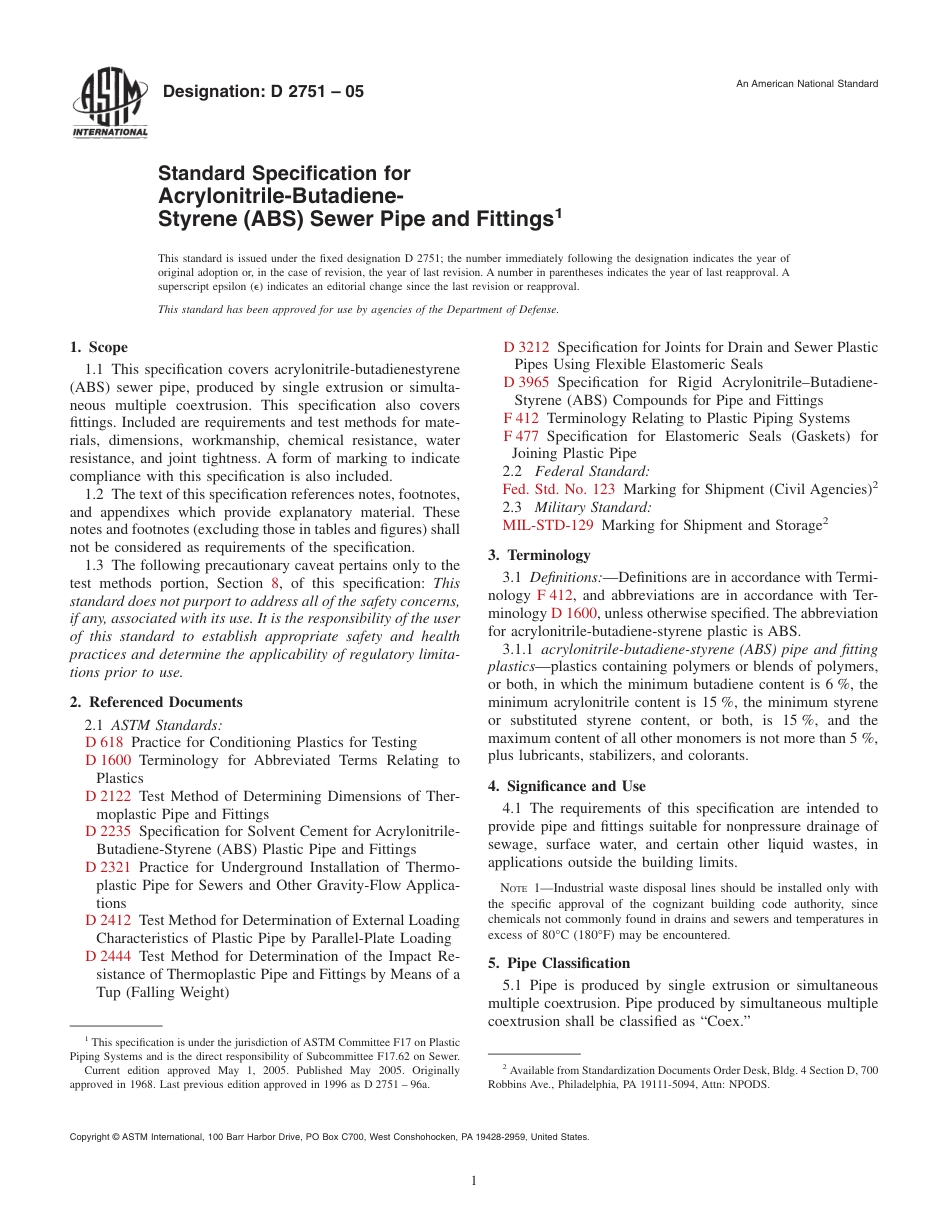 ASTM D2751 - 05.pdf_第1页
