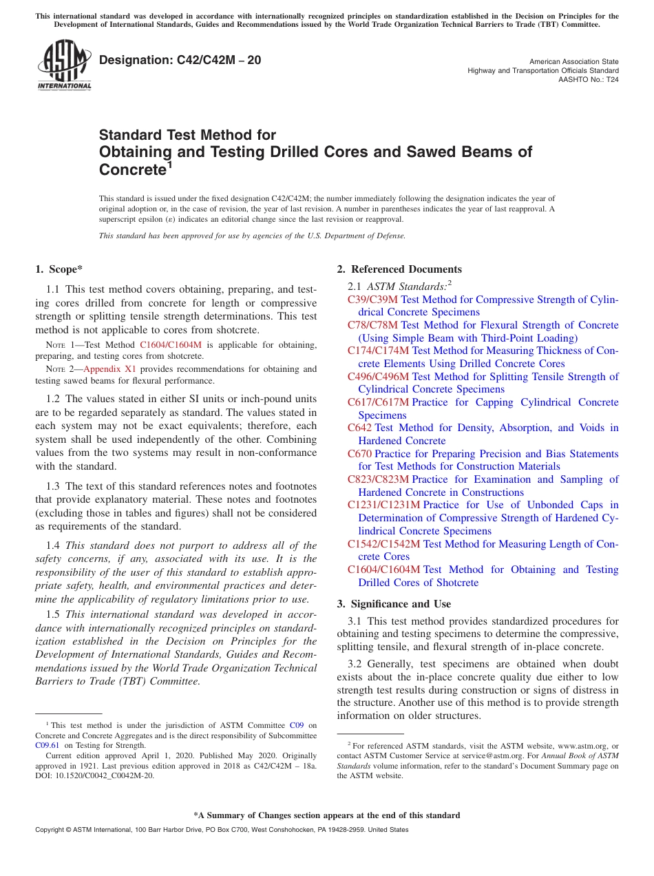 ASTM C42 - C 42M - 20.pdf_第1页