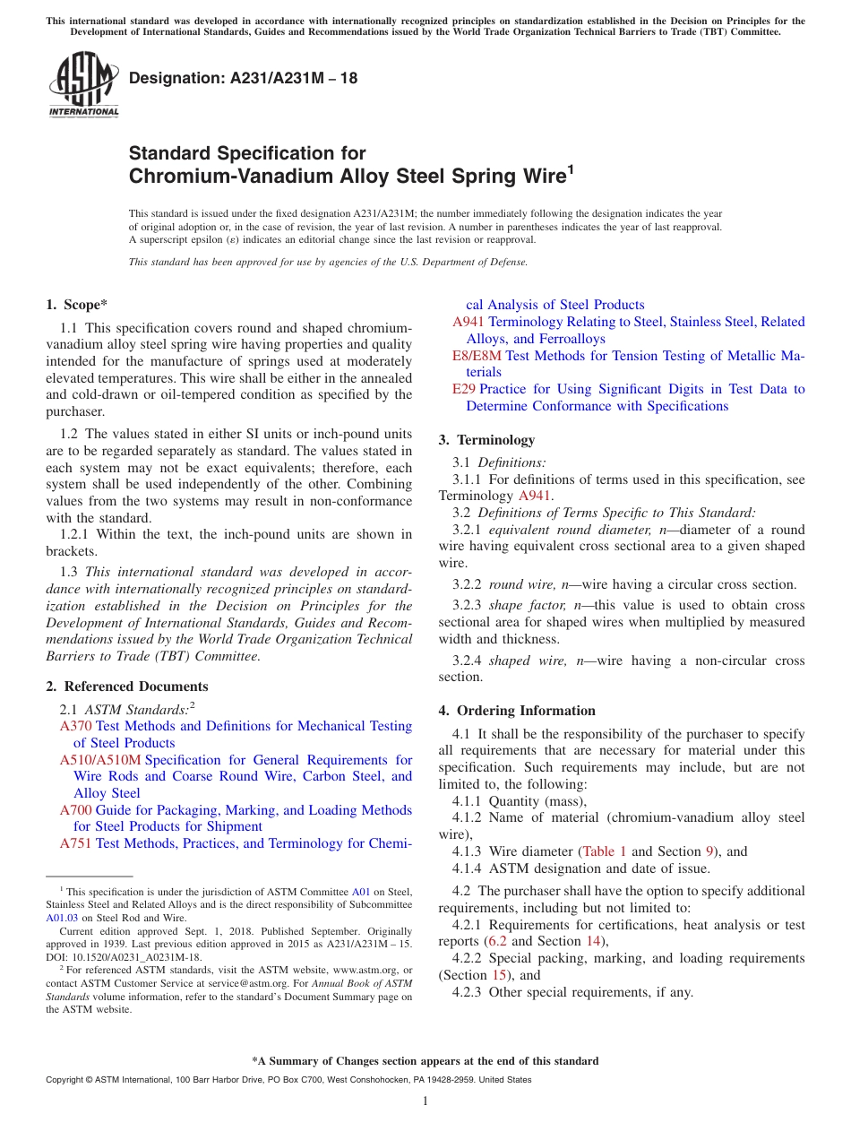 ASTM A231 - A 231M - 18.pdf_第1页