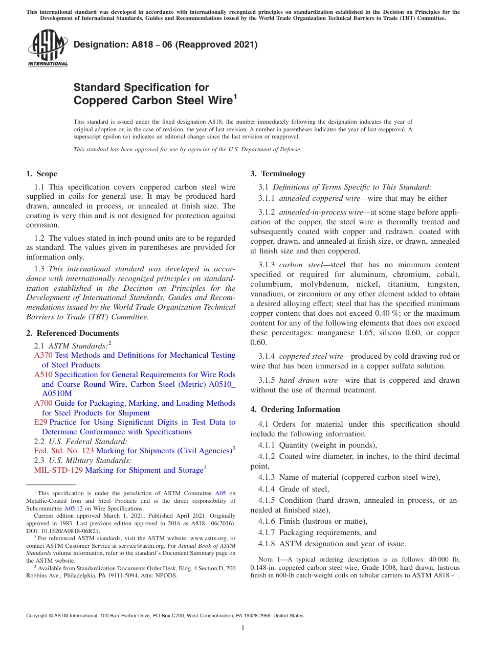 ASTM A818 - 06 (2021).pdf_第1页