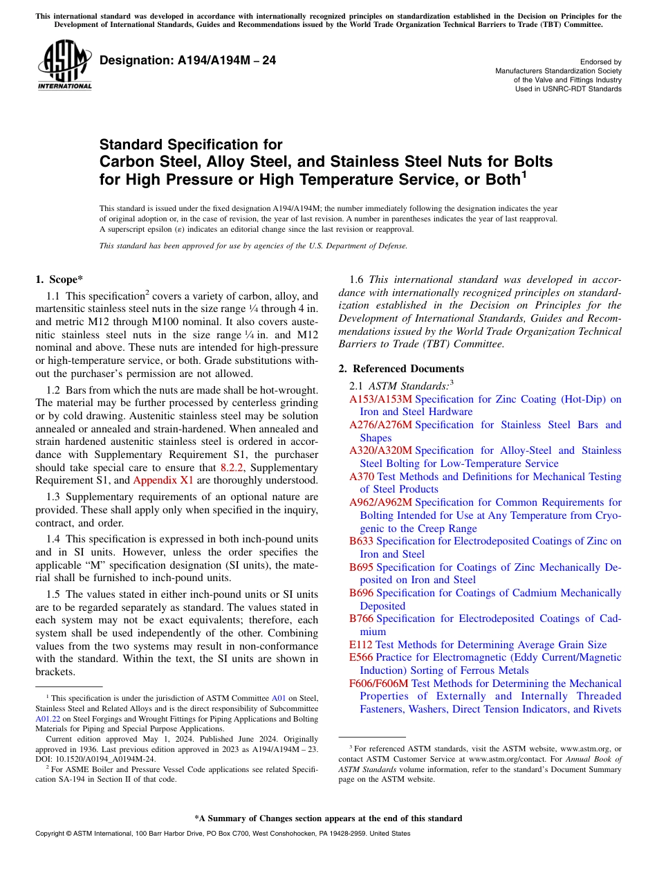 ASTM A194 - A 194M - 24.pdf_第1页