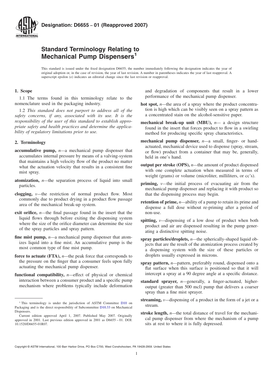 ASTM D6655 - 01 (2007).pdf_第1页