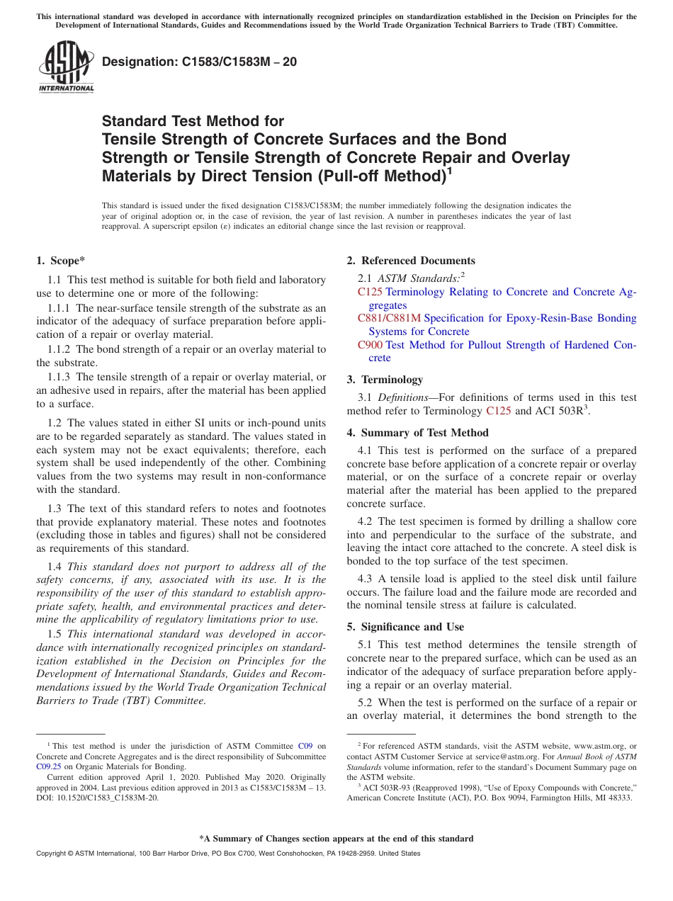 ASTM C1583 - C 1583M - 20.pdf_第1页