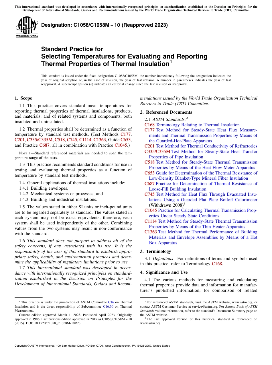 ASTM C1058 - C 1058M - 10 (2023).pdf_第1页