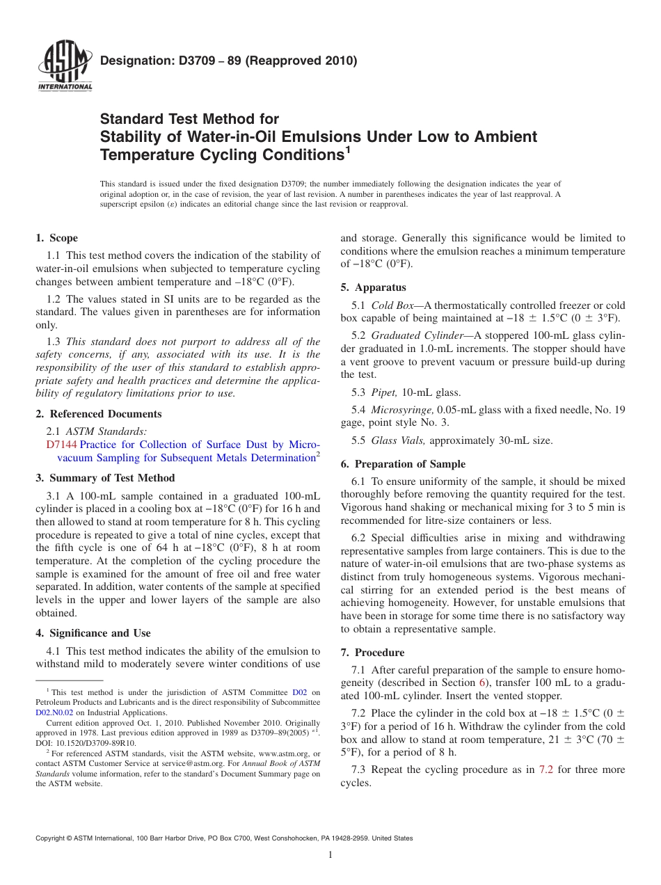 ASTM D3709 - 89 (2010).pdf_第1页
