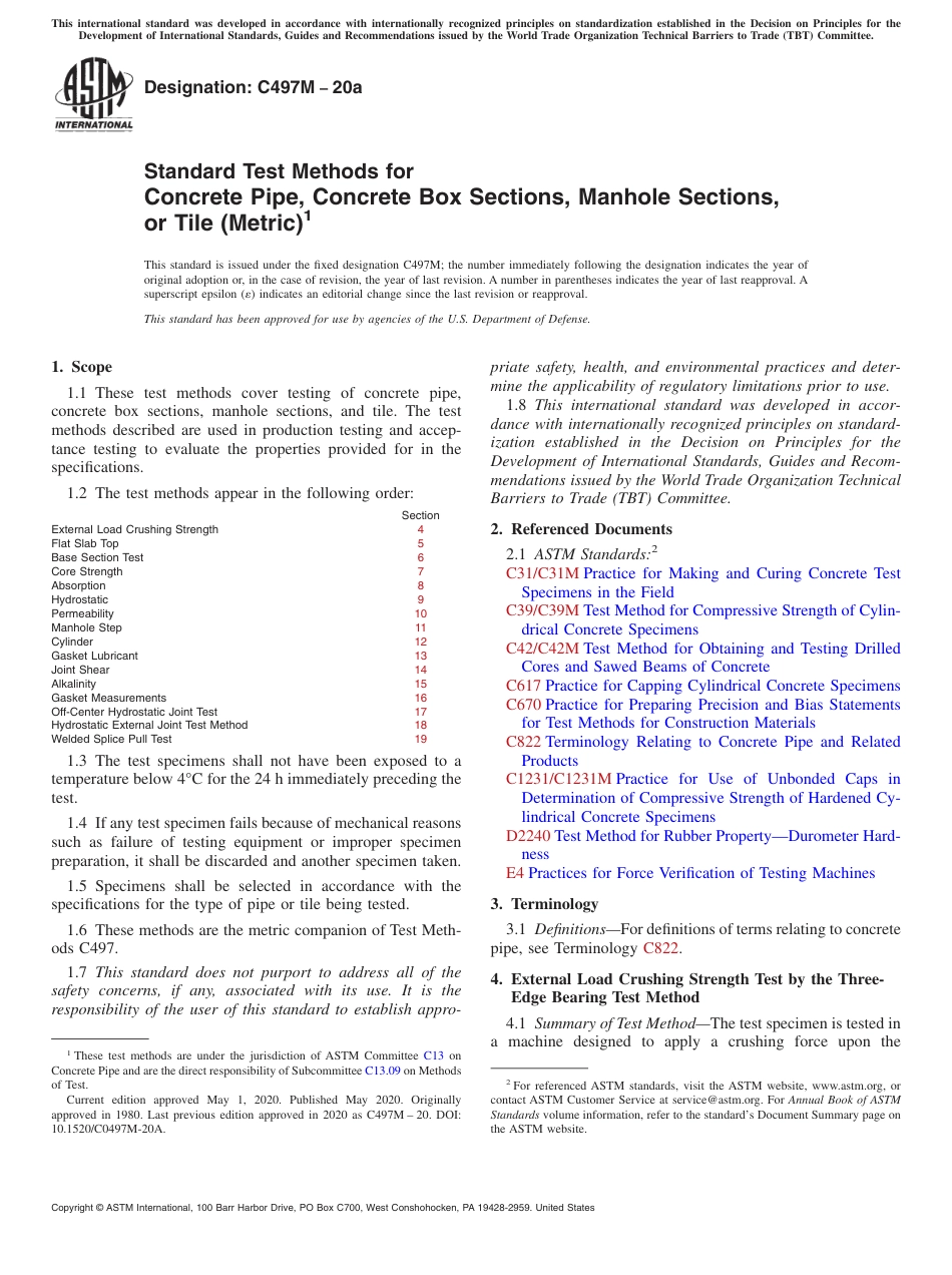 ASTM C497M - 20a.pdf_第1页