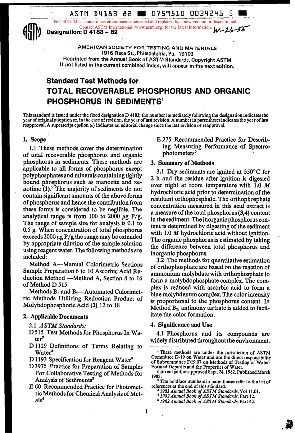 ASTM D4183 - 82 scan.pdf_第1页