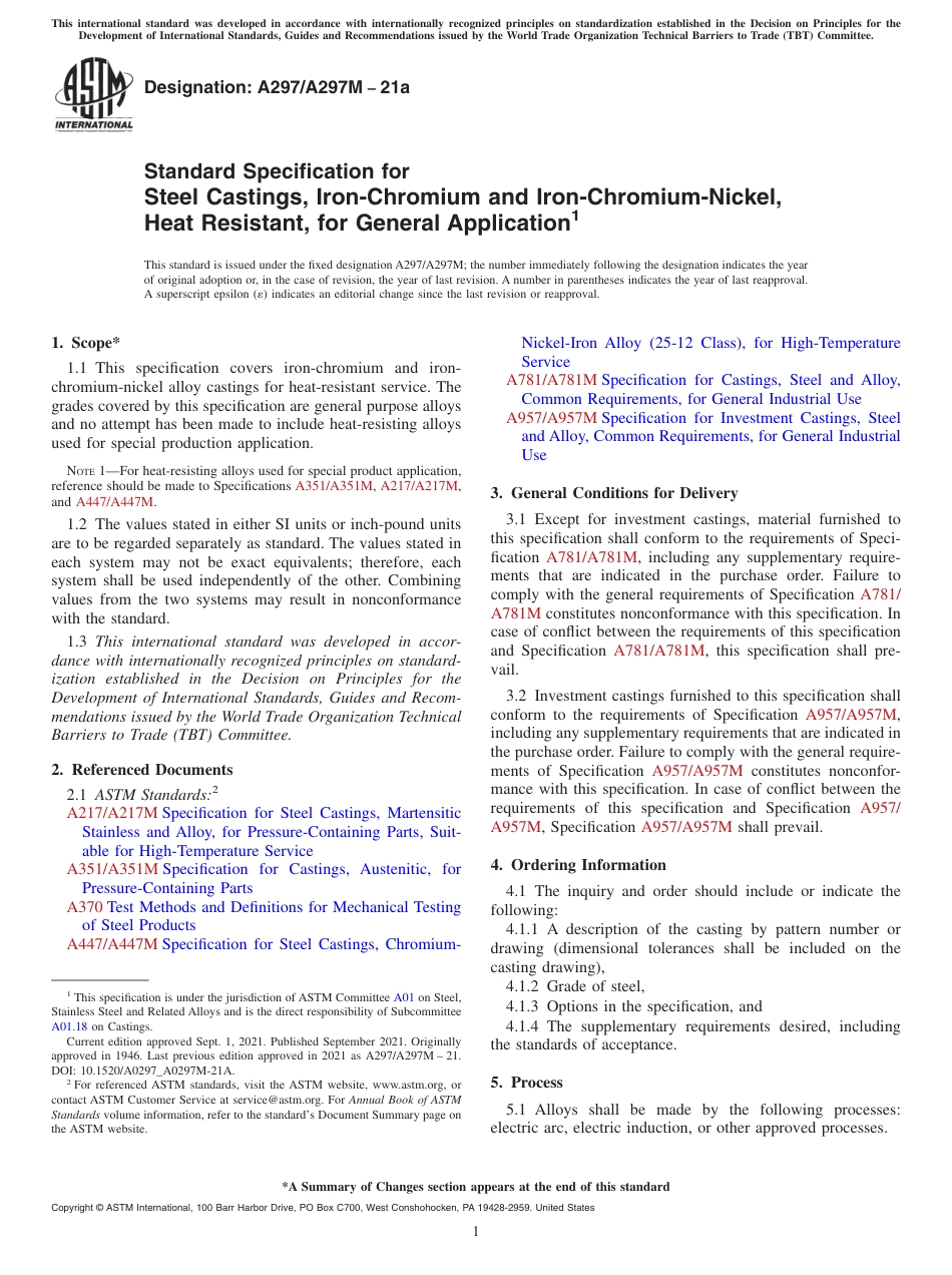 ASTM A297 - A 297M - 21a.pdf_第1页