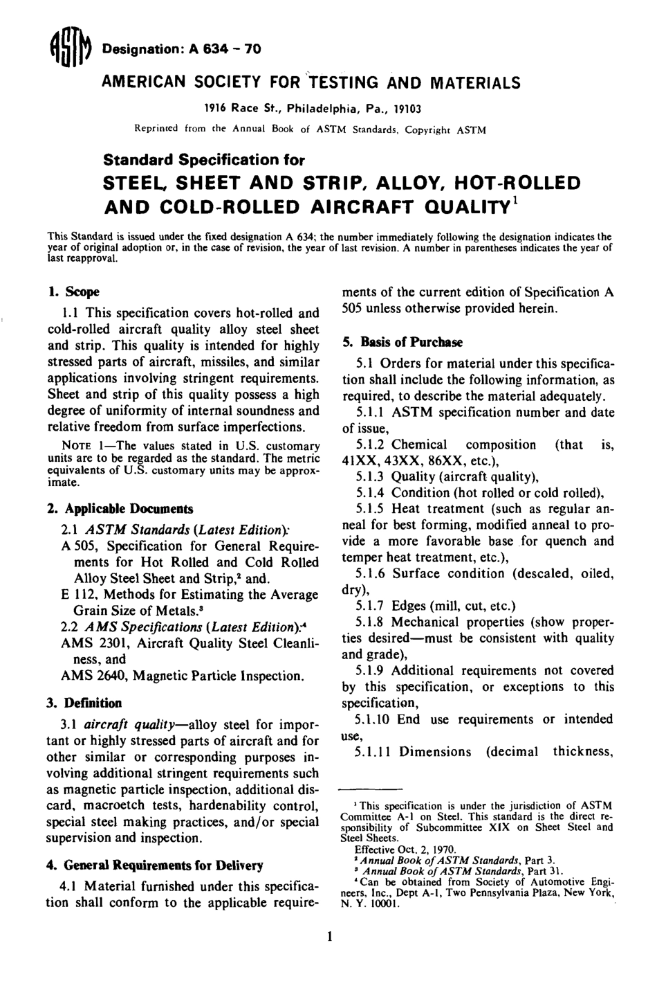 ASTM A634 - 70 scan.pdf_第1页