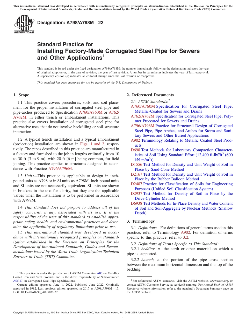 ASTM A798 - A 798M - 22.pdf_第1页