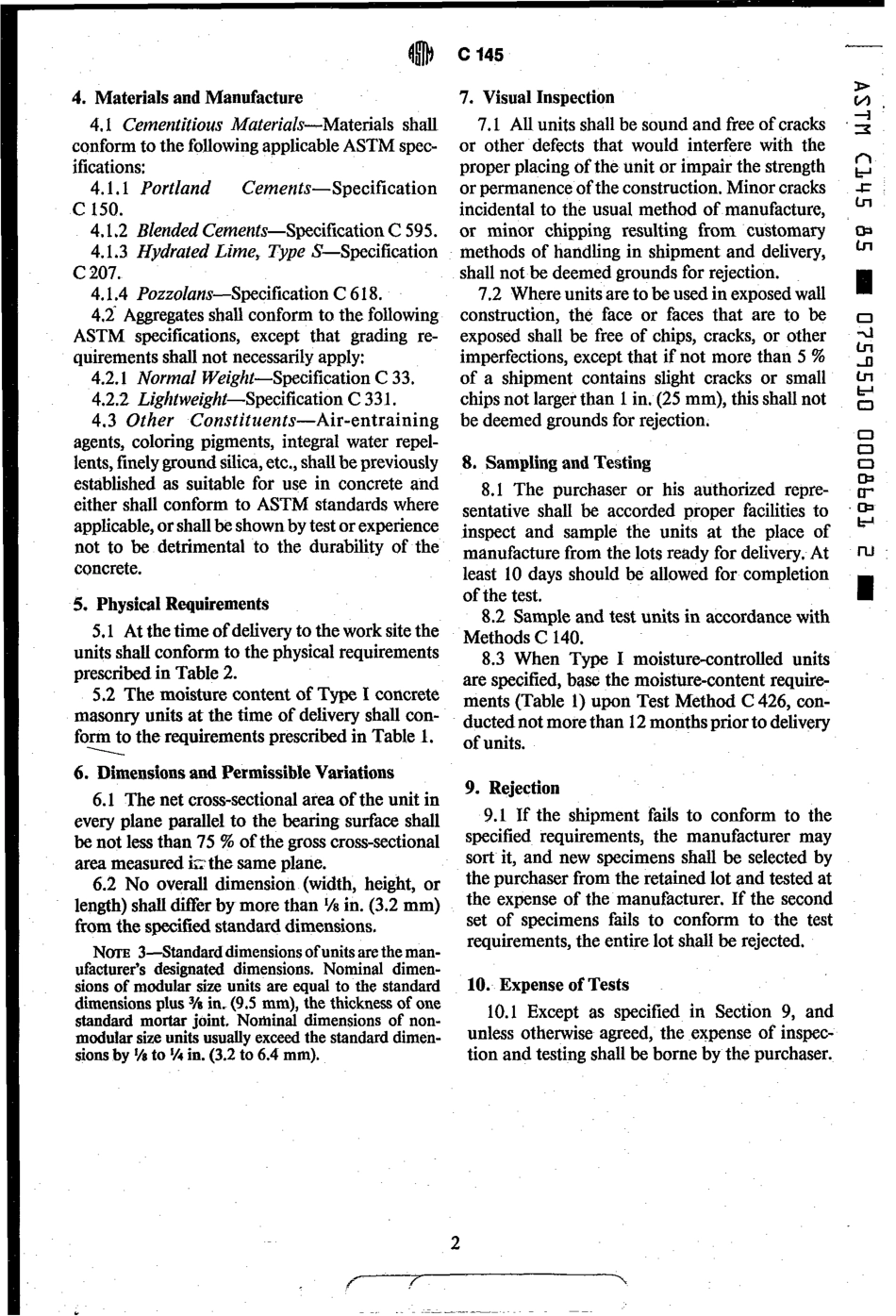 ASTM C145 - 85 scan.pdf_第2页