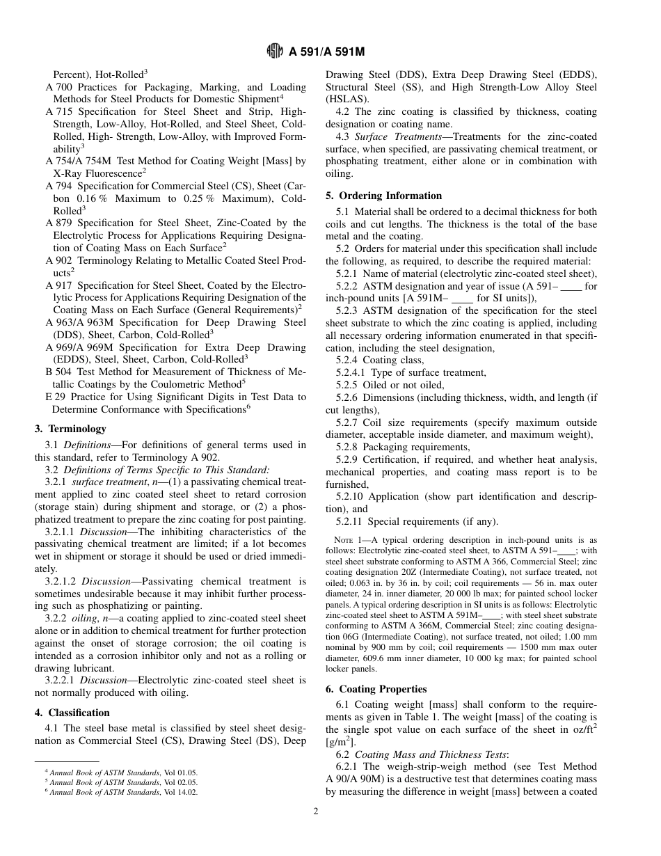 ASTM A591 - A 591M - 98.pdf_第2页