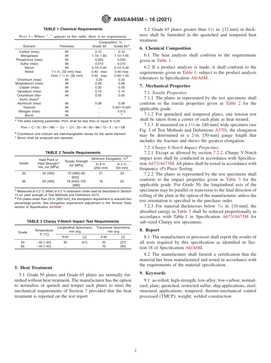 ASTM A945 - A 945M - 16 (2021).pdf_第2页