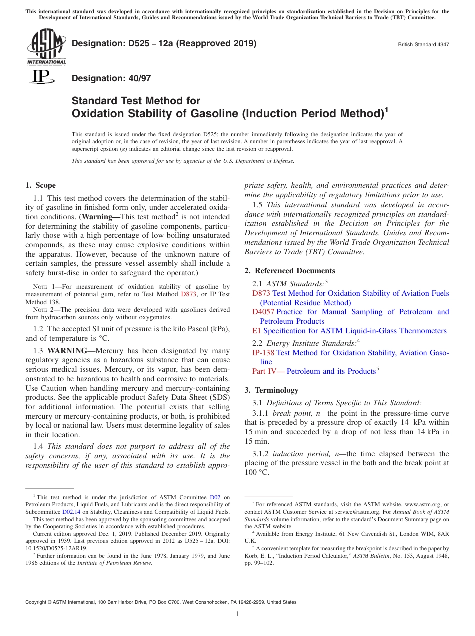 ASTM D525 - 12a (2019).pdf_第1页