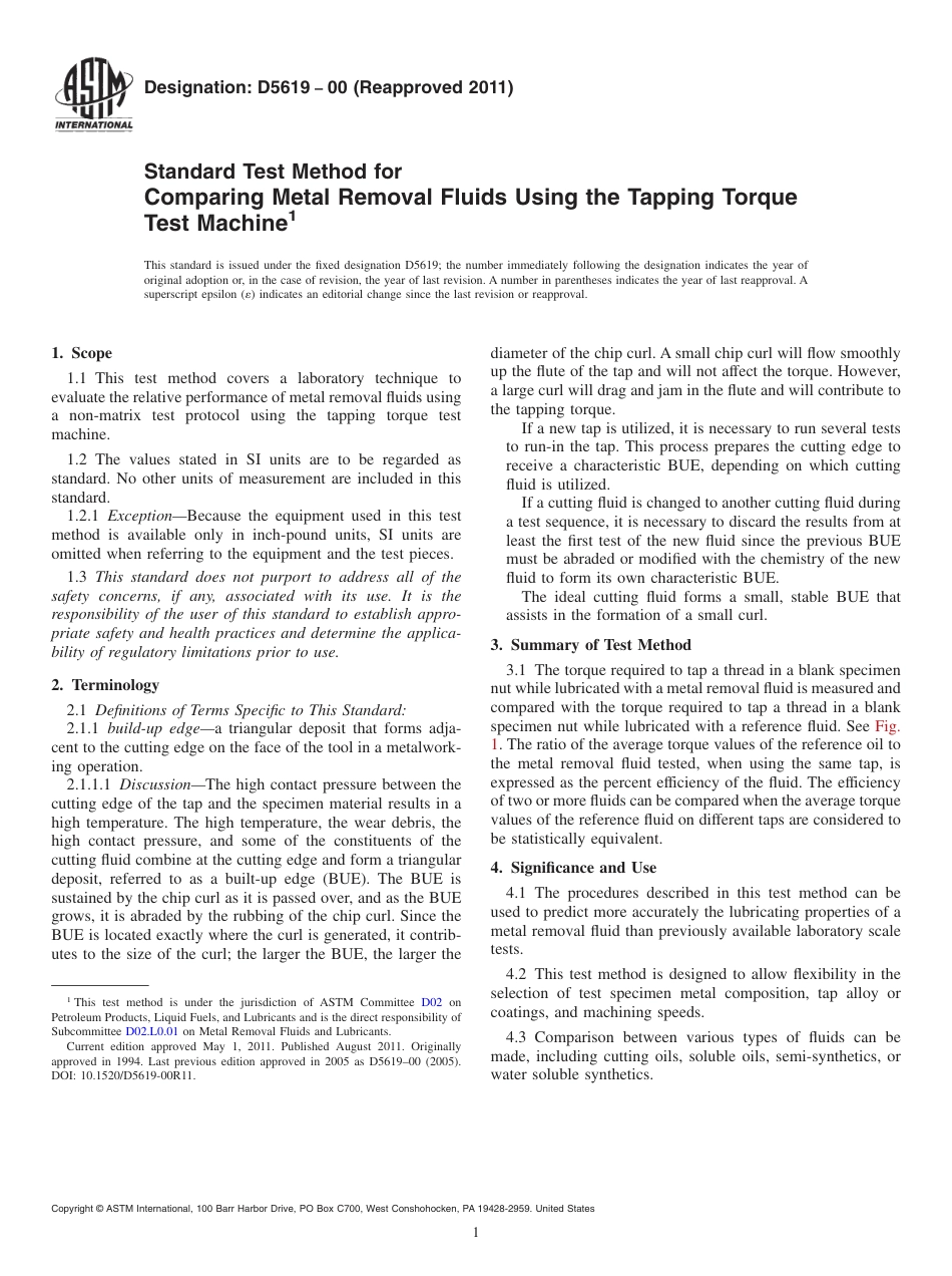 ASTM D5619 - 00 (2011).pdf_第1页