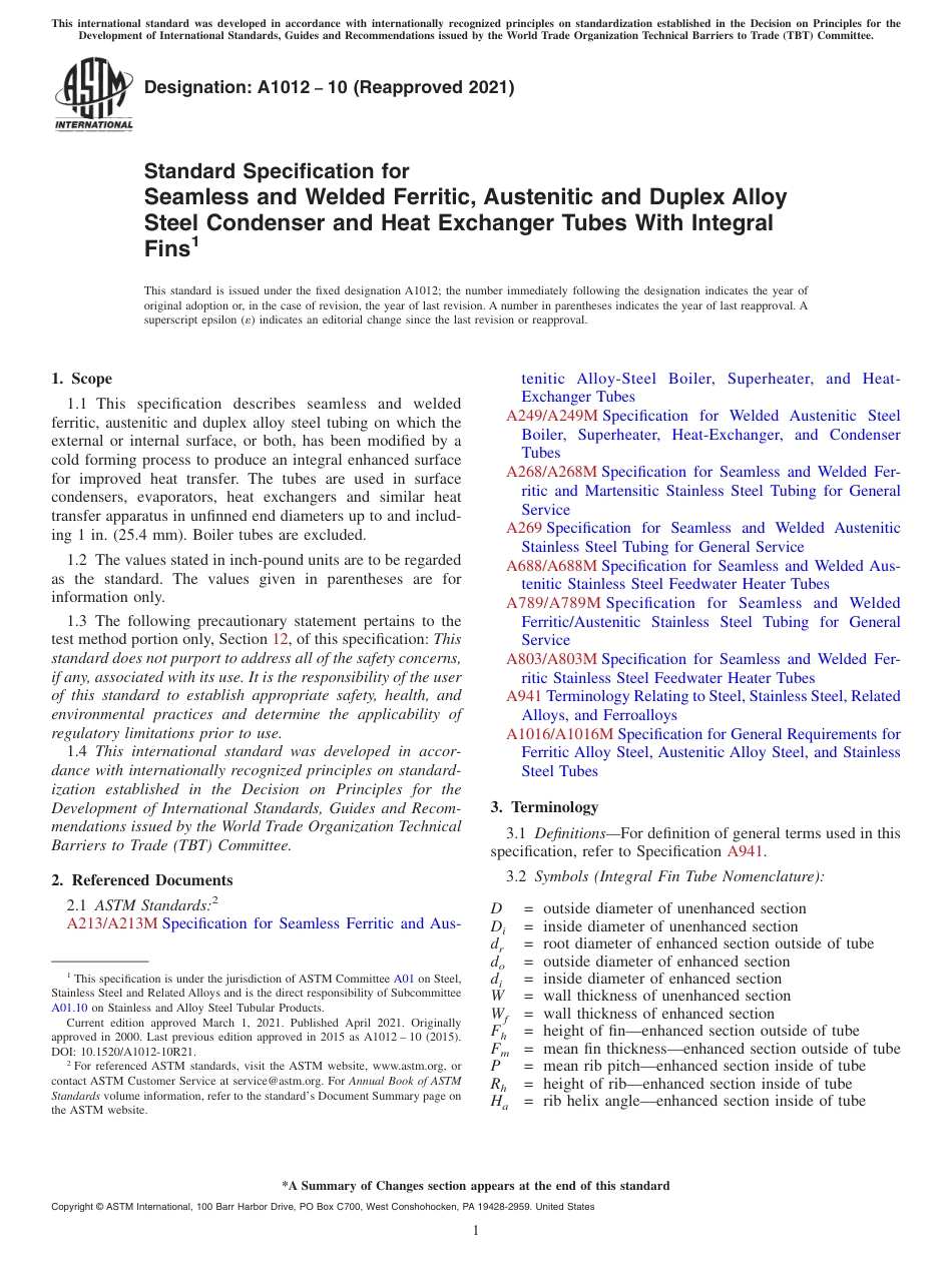 ASTM A1012 - 10 (2021).pdf_第1页
