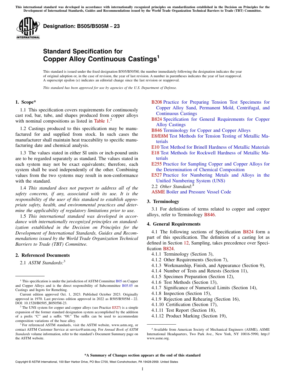 ASTM B505 - B 505M - 23.pdf_第1页