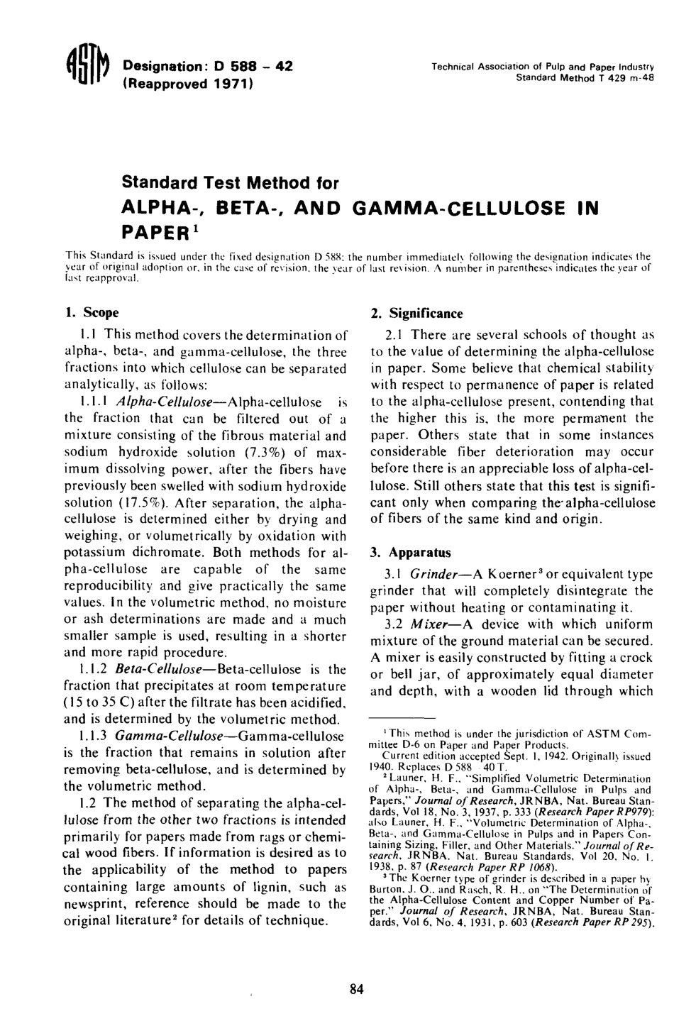 ASTM D588 - 42 (1971) scan.pdf_第1页