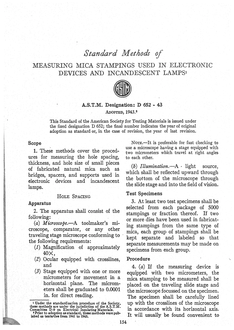ASTM D652 - 43 scan.pdf_第1页