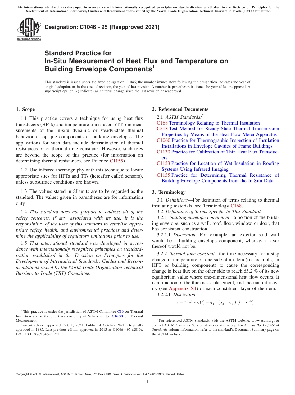 ASTM C1046 - 95 (2021).pdf_第1页