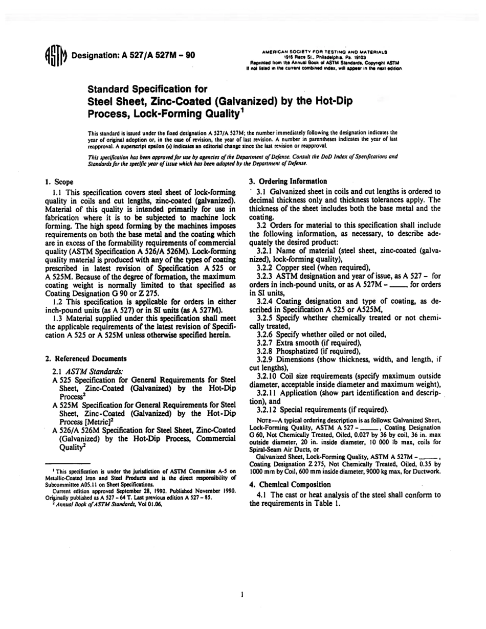 ASTM A527 - A 527M - 90 scan.pdf_第1页