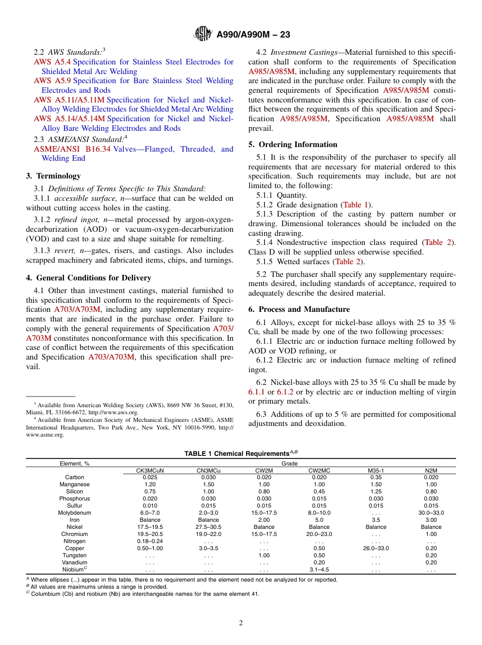 ASTM A990 - A 990M - 23.pdf_第2页