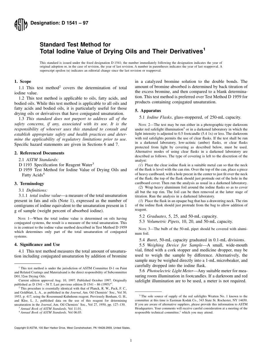 ASTM D1541 - 97.pdf_第1页