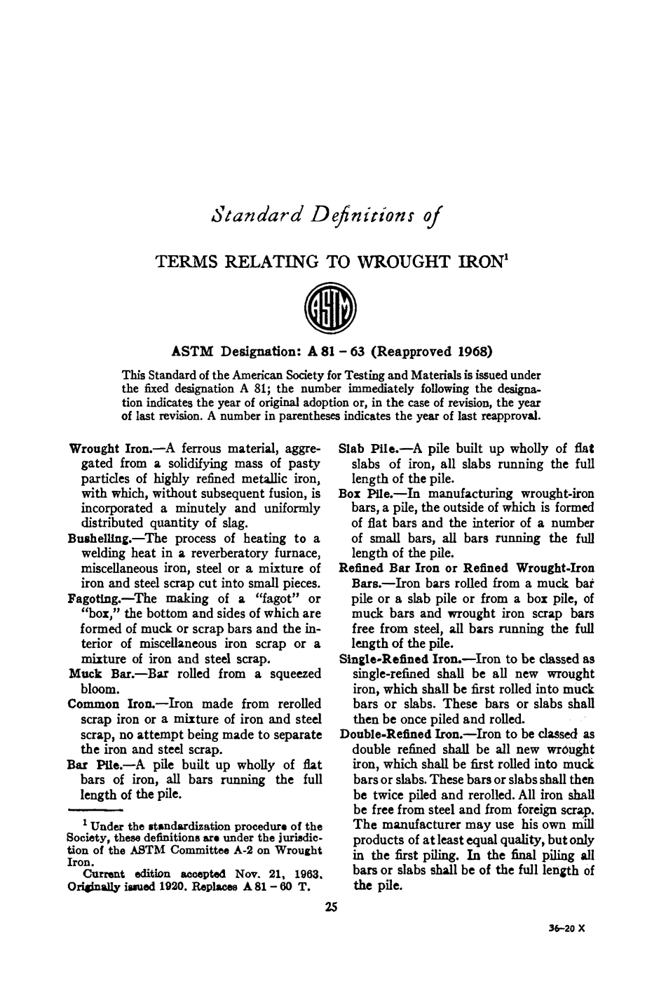 ASTM A81 - 63 (1968) scan.pdf_第1页