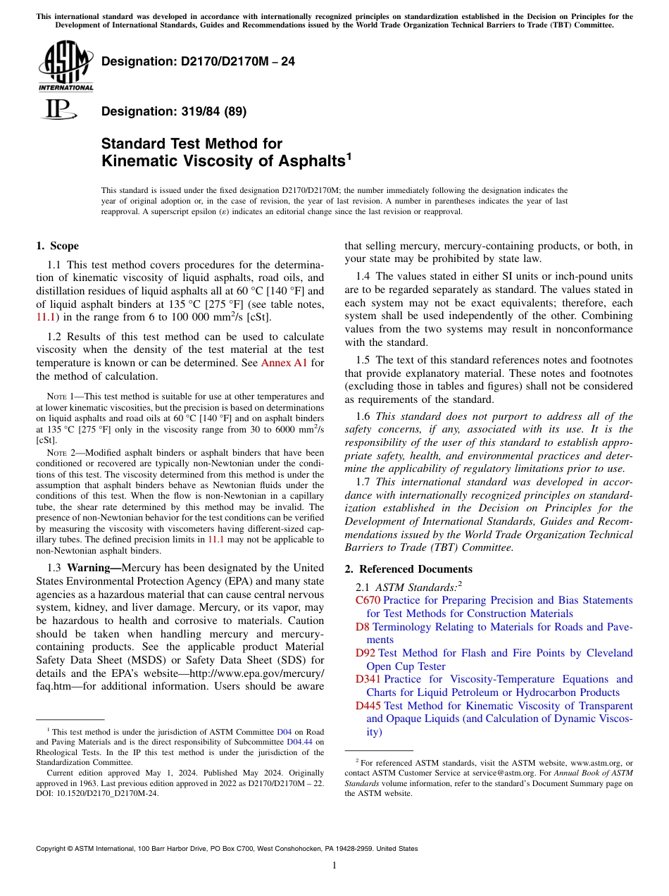 ASTM D2170 - D 2170M - 24.pdf_第1页