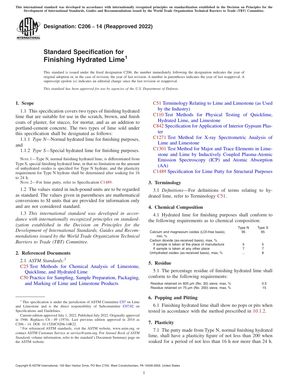 ASTM C206 - 14 (2022).pdf_第1页