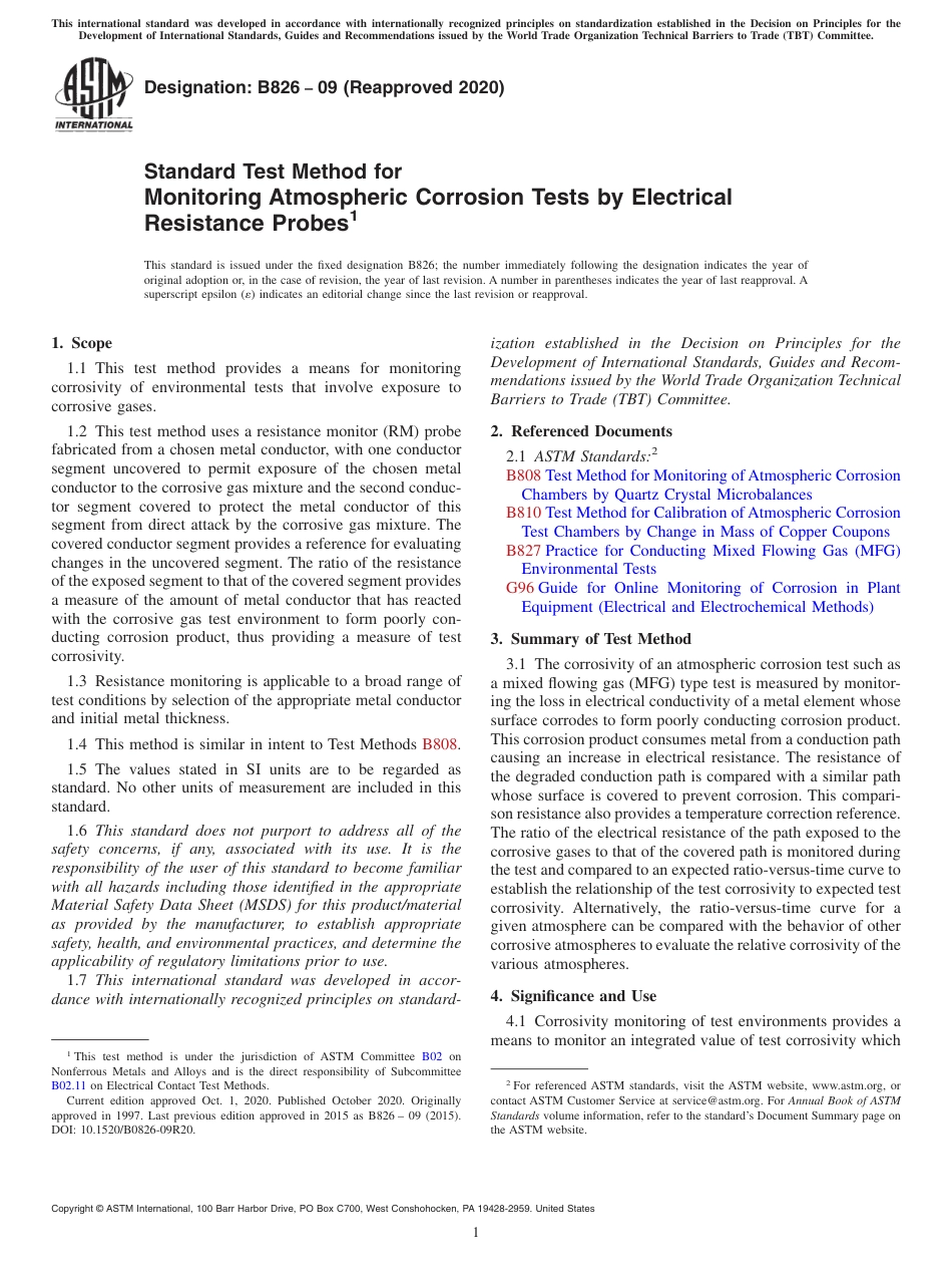 ASTM B826 - 09 (2020).pdf_第1页