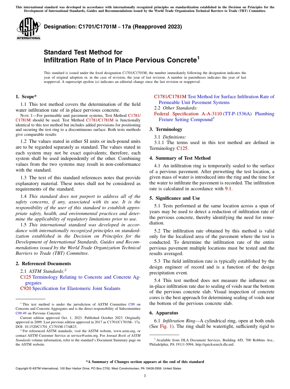 ASTM C1701 - C 1701M - 17a (2023).pdf_第1页