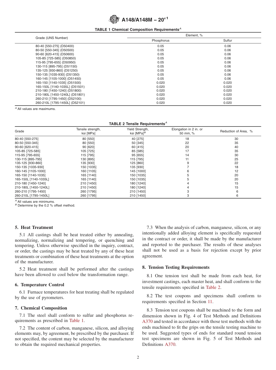 ASTM A148 - A 148M - 20e1.pdf_第2页