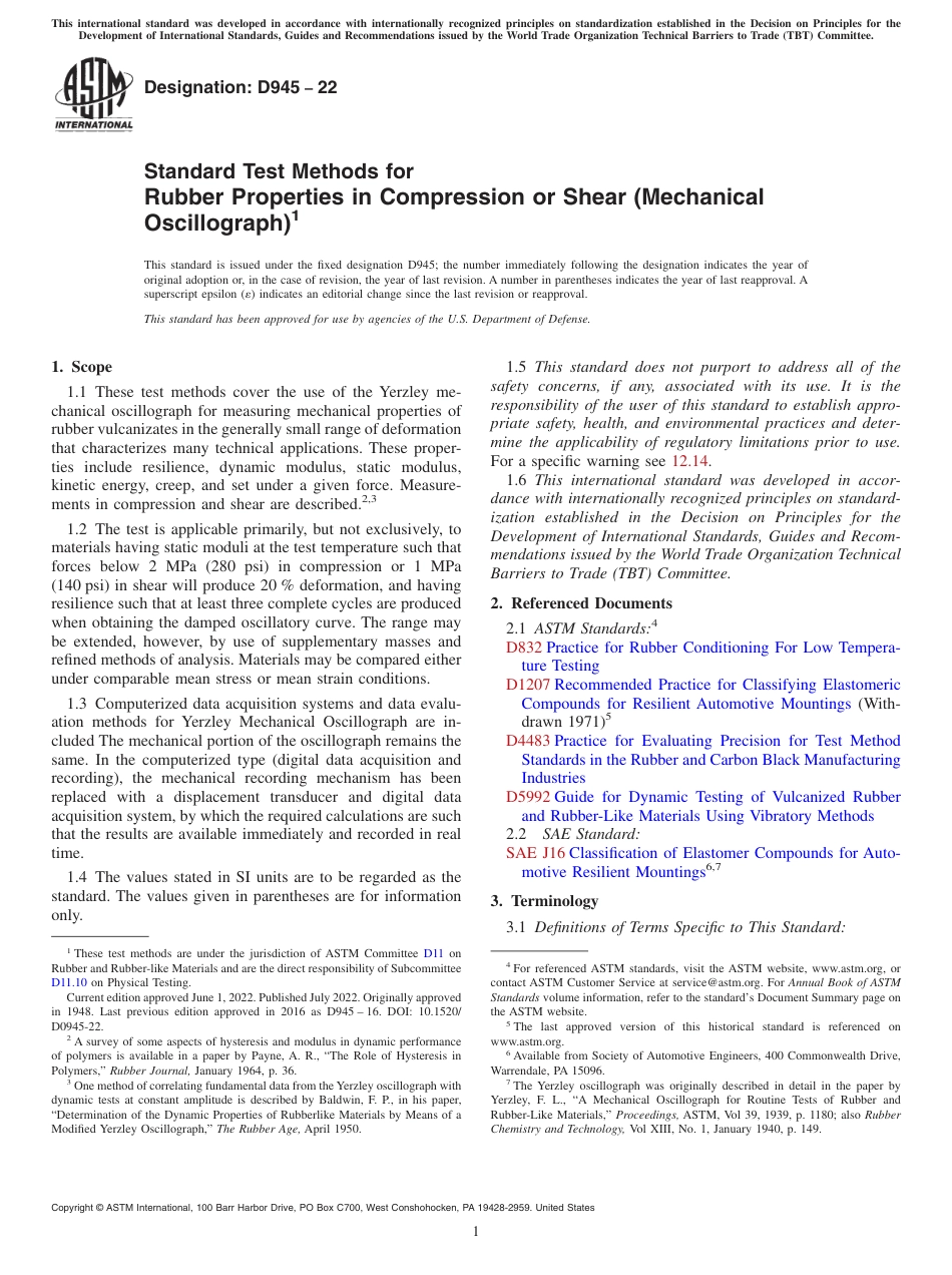ASTM D945 - 22.pdf_第1页