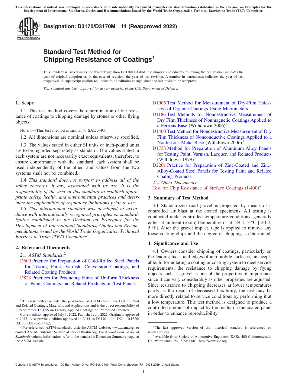 ASTM D3170 - D 3170M - 14 (2022).pdf_第1页