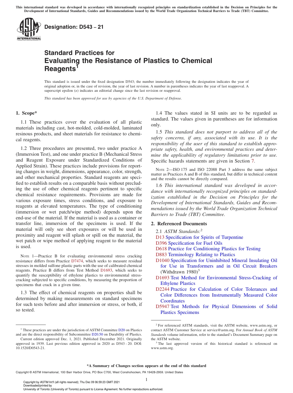 ASTM D543 - 21.pdf_第1页