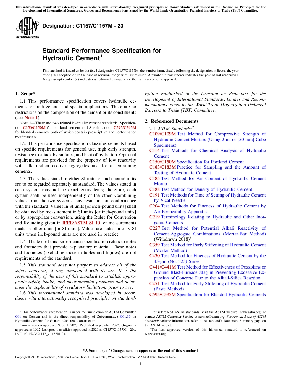 ASTM C1157 - C 1157M - 23.pdf_第1页