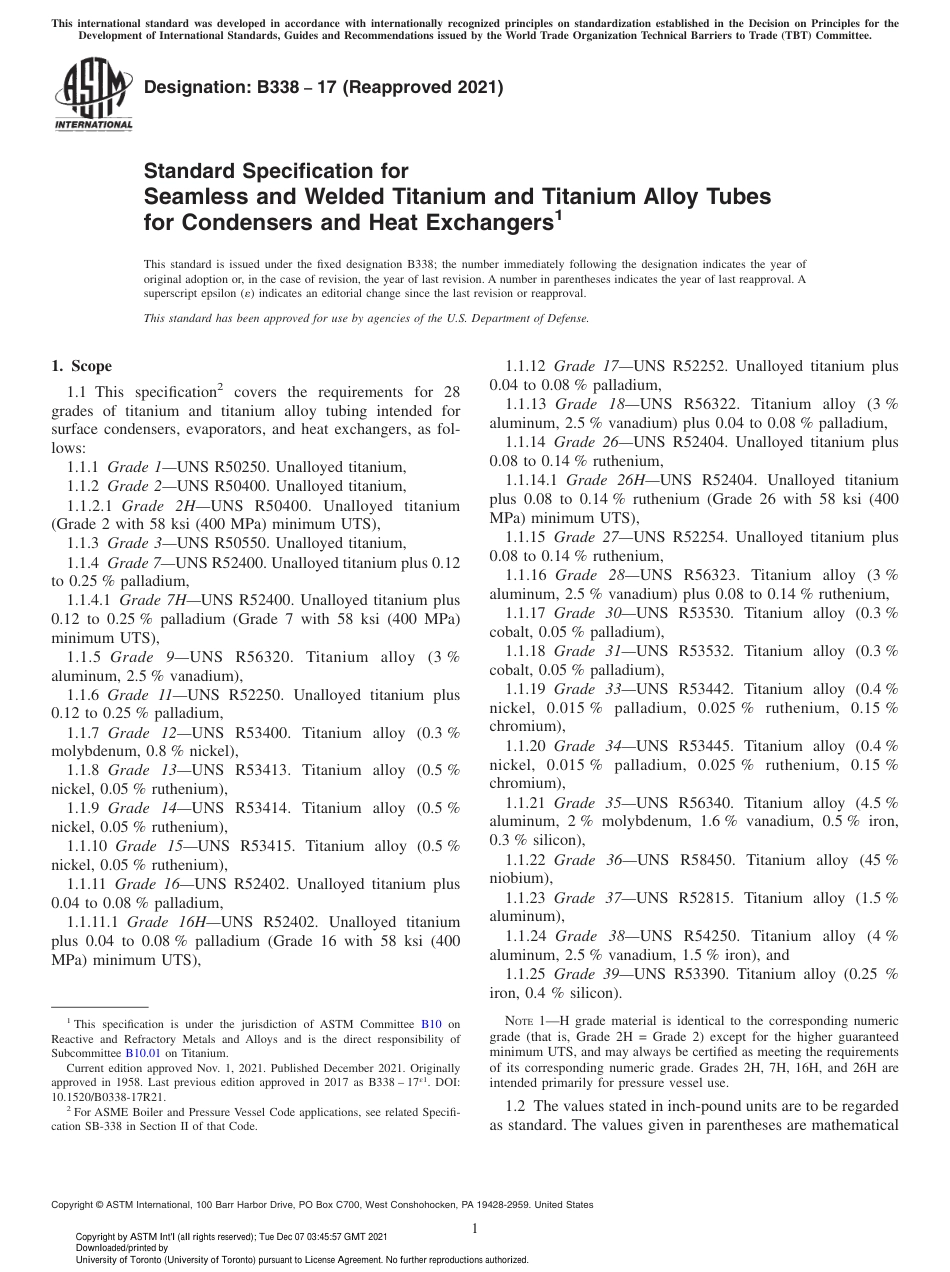 ASTM B338 - 17 (2021).pdf_第1页