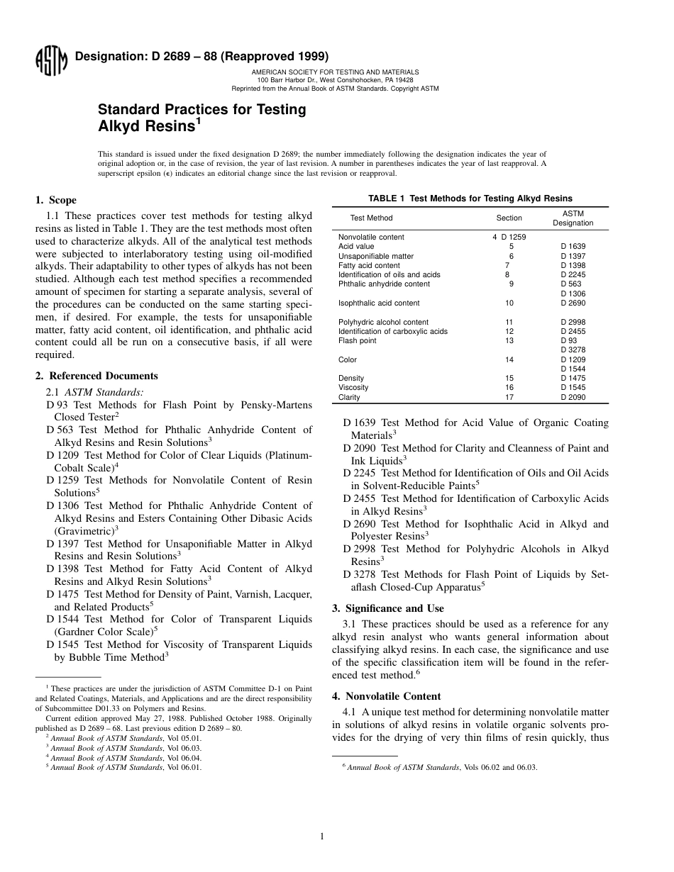 ASTM D2689 - 88 (1999).pdf_第1页