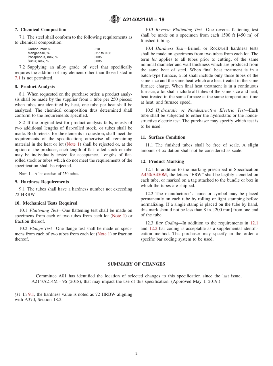 ASTM A214 - A 214M - 19.pdf_第2页