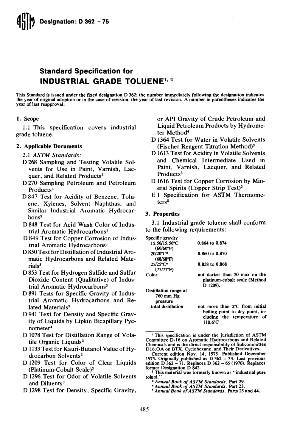 ASTM D362 - 75 scan.pdf_第1页