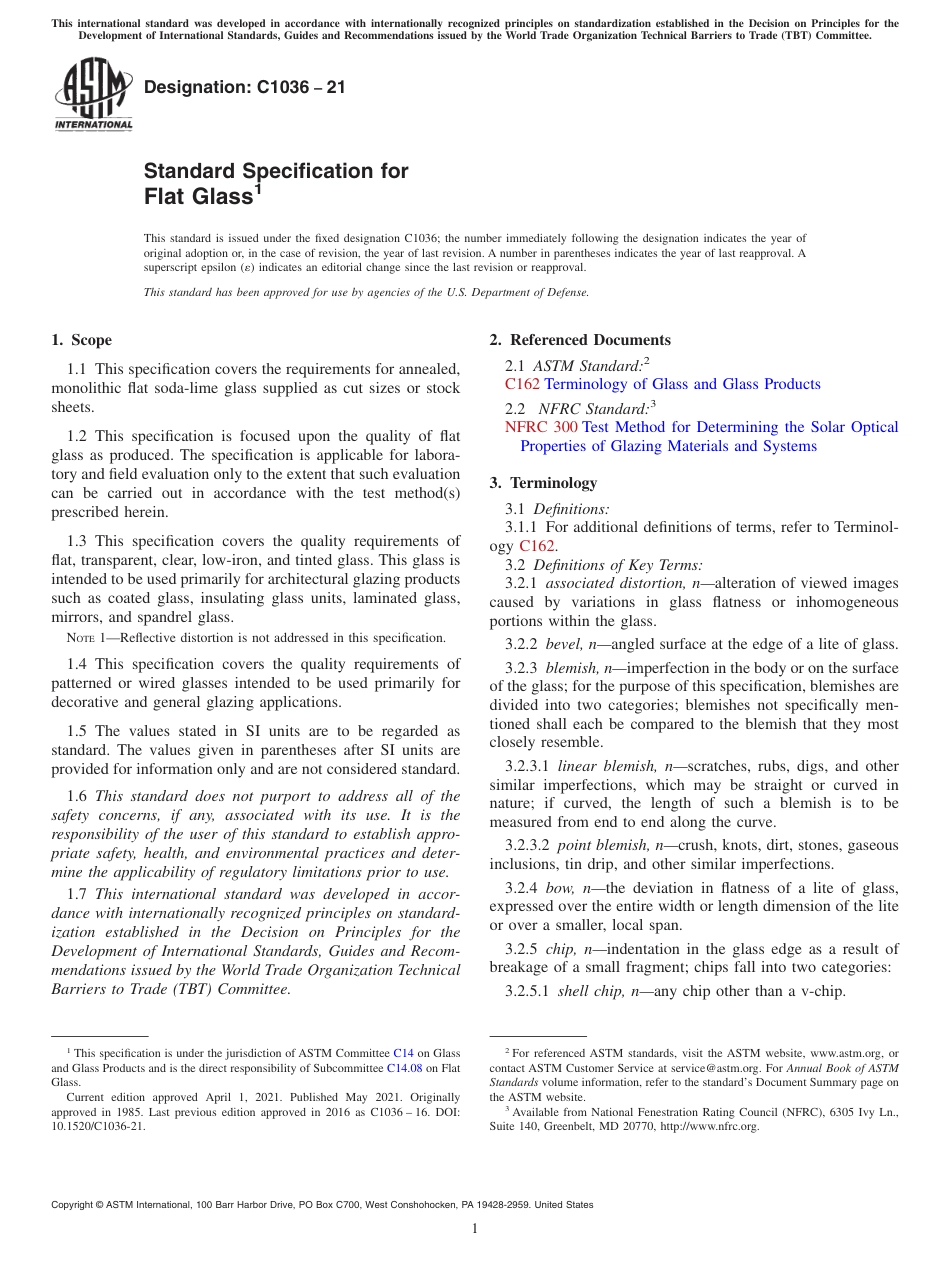 ASTM C1036 - 21.pdf_第1页
