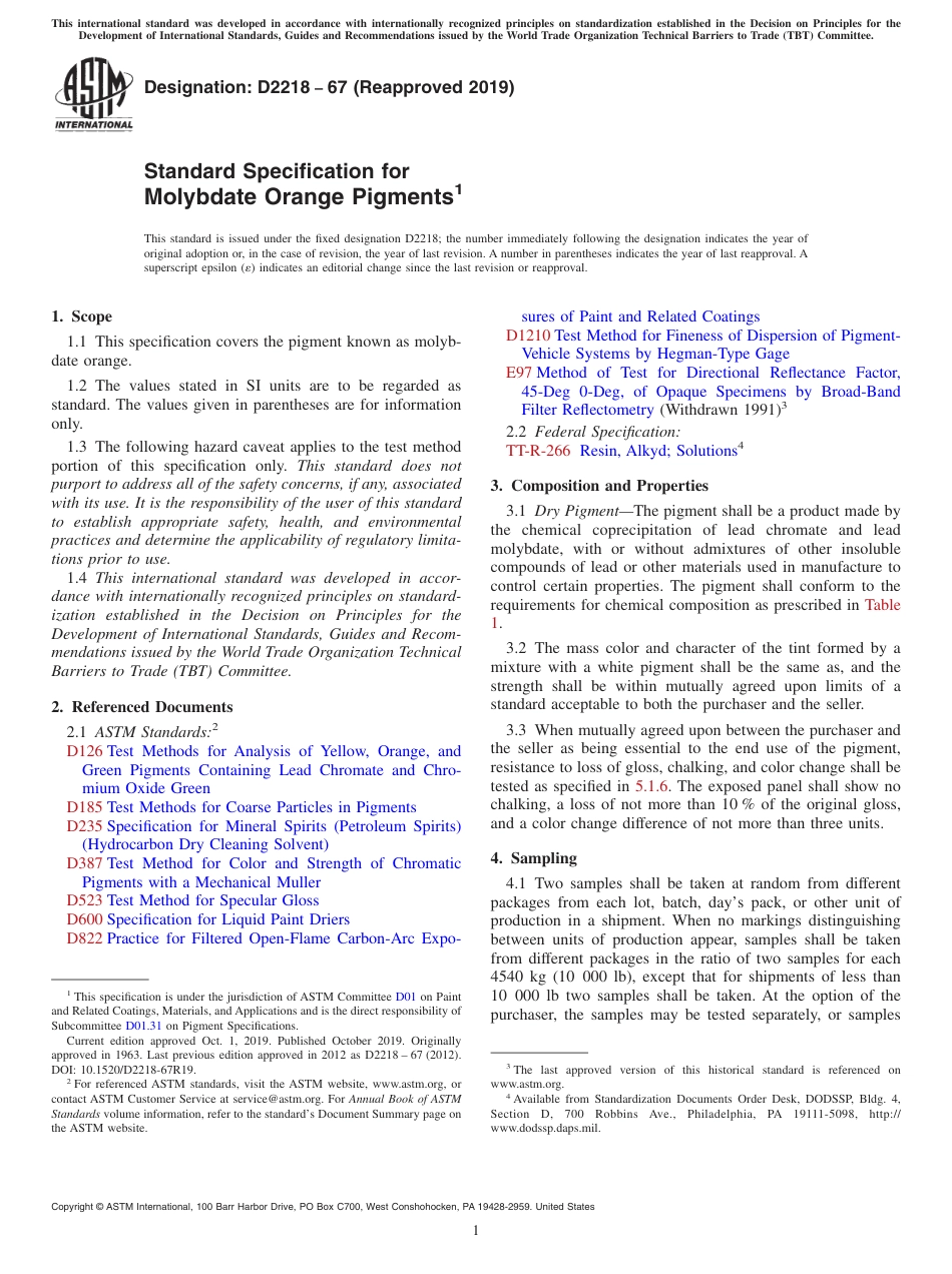 ASTM D2218 - 67 (2019).pdf_第1页