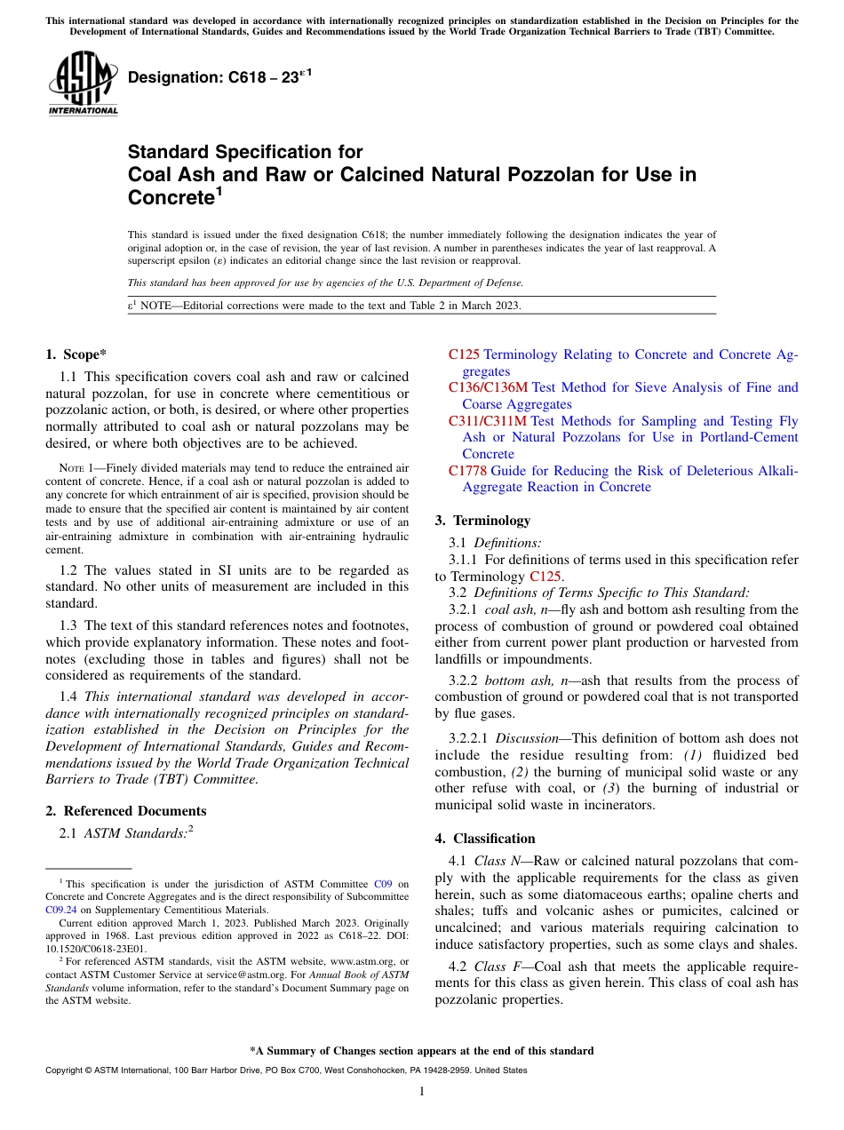 ASTM C618 - 23e1.pdf_第1页