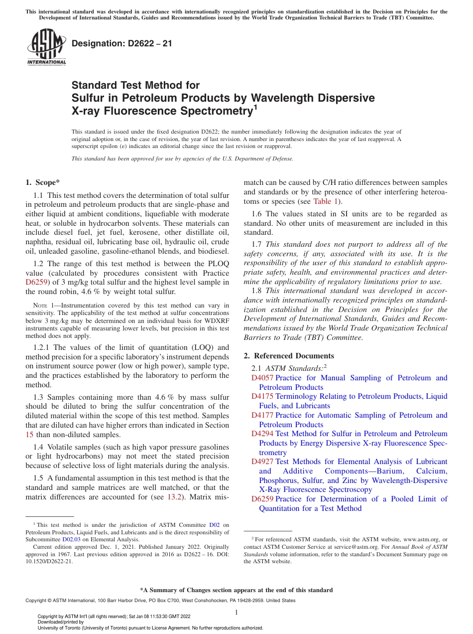 ASTM D2622 - 21.pdf_第1页