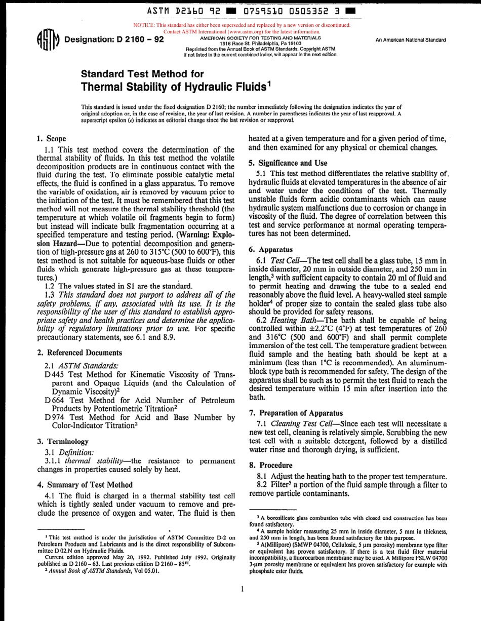 ASTM D2160 - 92 scan.pdf_第1页