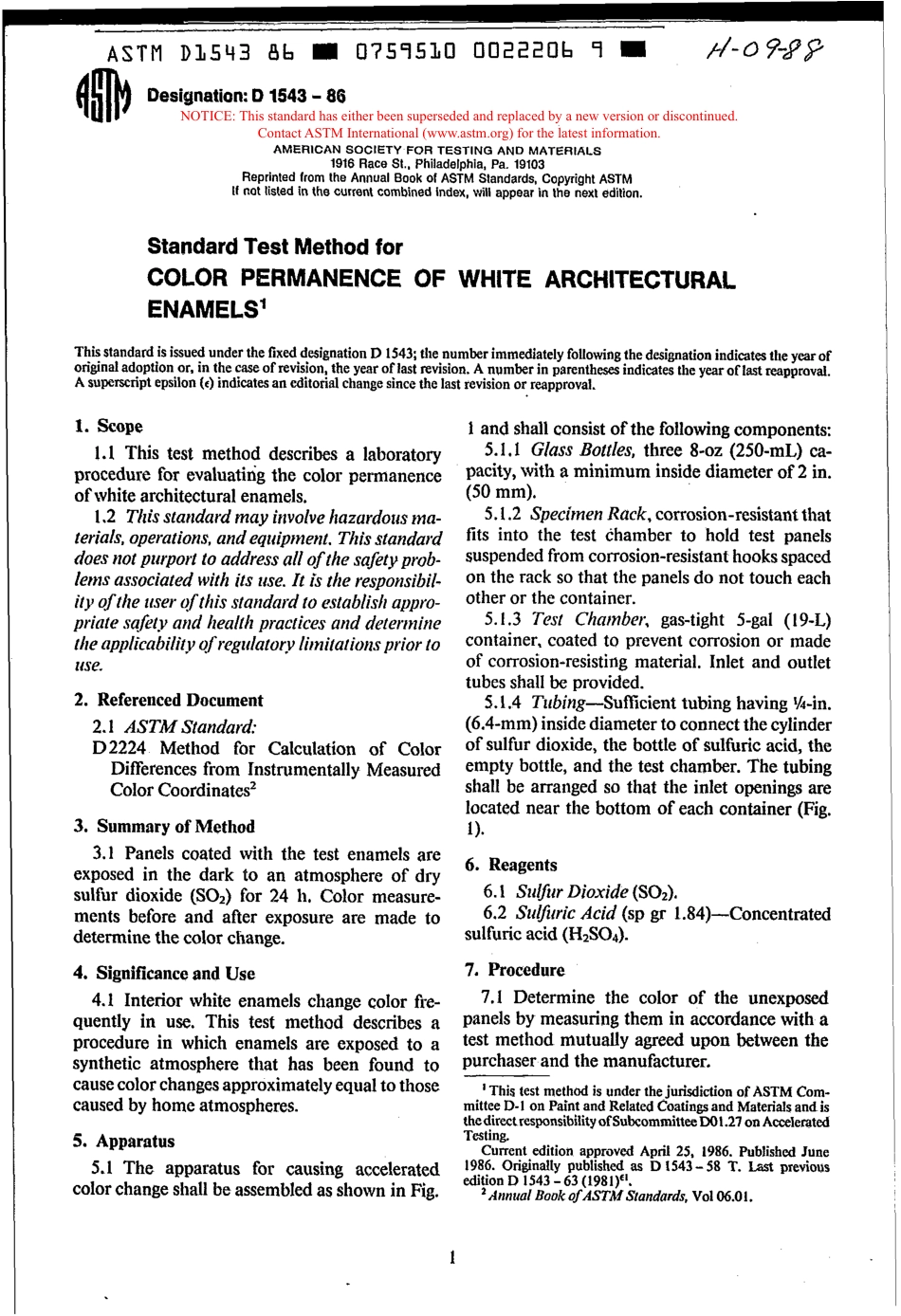 ASTM D1543 - 86 scan.pdf_第1页